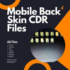 Mobile Back Skin CDR Files