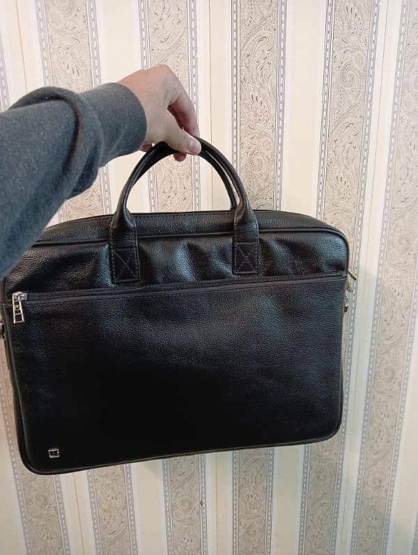 BRAND NEW OFFICE/LAPTOP LEATHER BAG BRANDED (M JAFFERJEES) 3