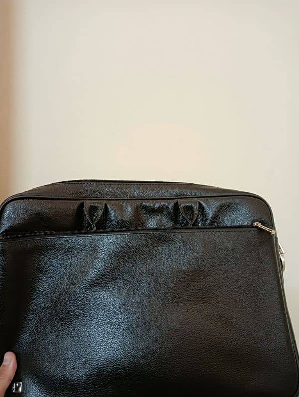 BRAND NEW OFFICE/LAPTOP LEATHER BAG BRANDED (M JAFFERJEES) 4