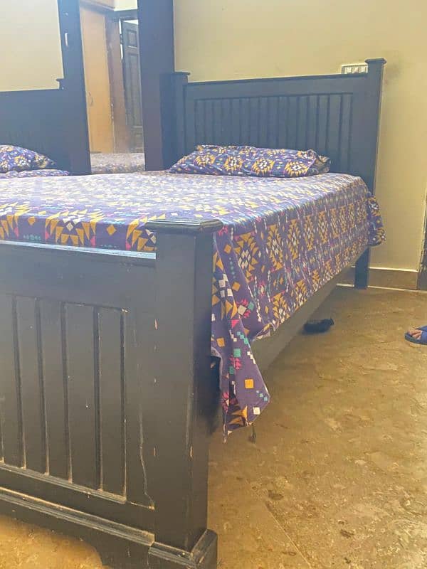 Two single bed with mattress 1