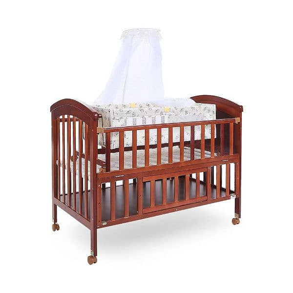 Tinnies Wooden Cot – Brown 6