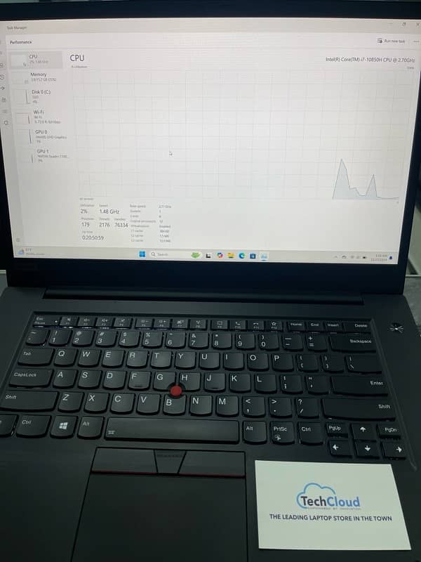 Lenovo Thinkpad P1 (Gen 3) corei7-10850H with 4gb nvidia grahics 10