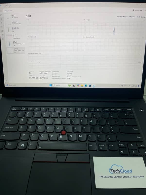 Lenovo Thinkpad P1 (Gen 3) corei7-10850H with 4gb nvidia grahics 13