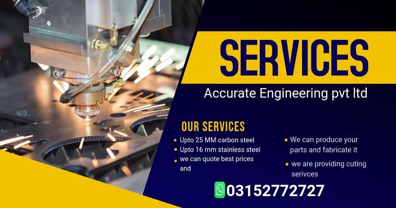 Laser cutting steel and metal and  engineering services 0