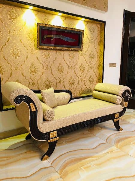 chinioti golden deewan/chinioti brown deewan/2 seater designer sofa 2