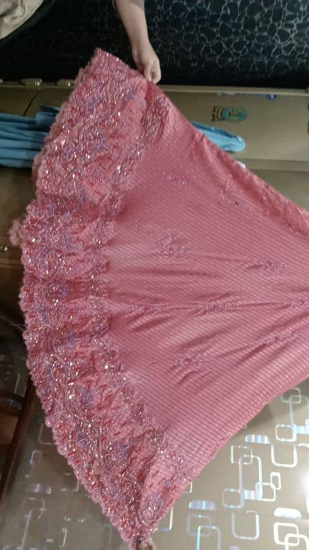 new indian style lahenga full embroidery design new color light pink 1