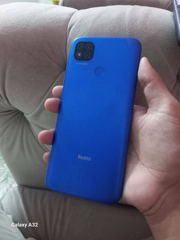 redmi 9c with box mobile phone dual pta approved 3/64 gb 2