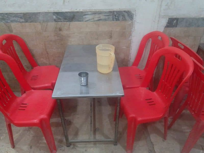 B. B. Q counter Chula and chair table 03110240719,,03462132112 7