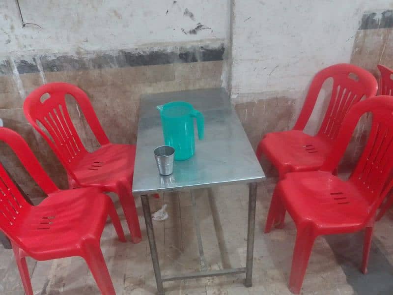 B. B. Q counter Chula and chair table 03110240719,,03462132112 8