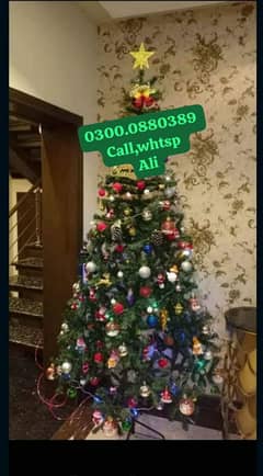 Christmas tree 3 ft to 10 ft available contact O3O0/O-88-O389