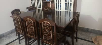 8chair with full size dining table