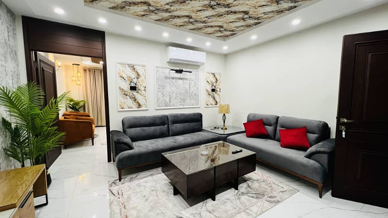 One Bed Brand New Fully Furnished Apartment Available For rent In Shershah Block Bahria Town Lahore 0