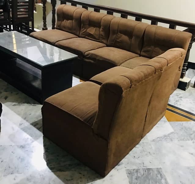 6 seater sofa with centre table 1