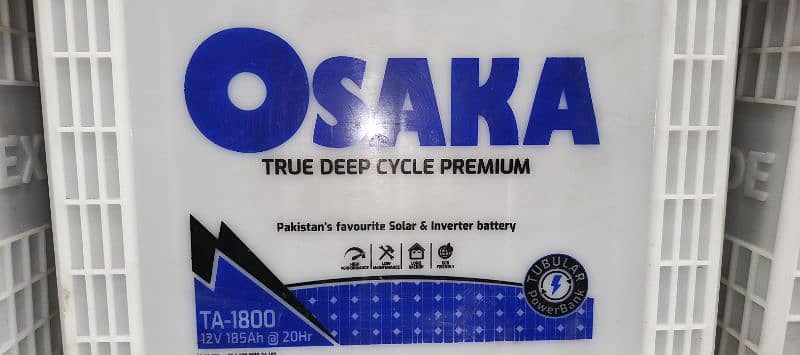 Osaka Ta 1800/12v 185Ah deep cycle premium 0