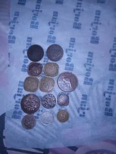 Old antique coins