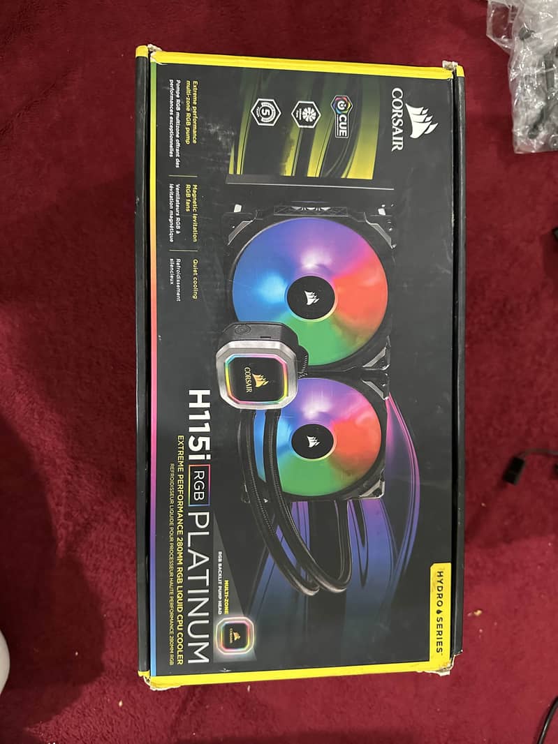 Corsair H115i RGB PLATINUM 280mm Cooler 0