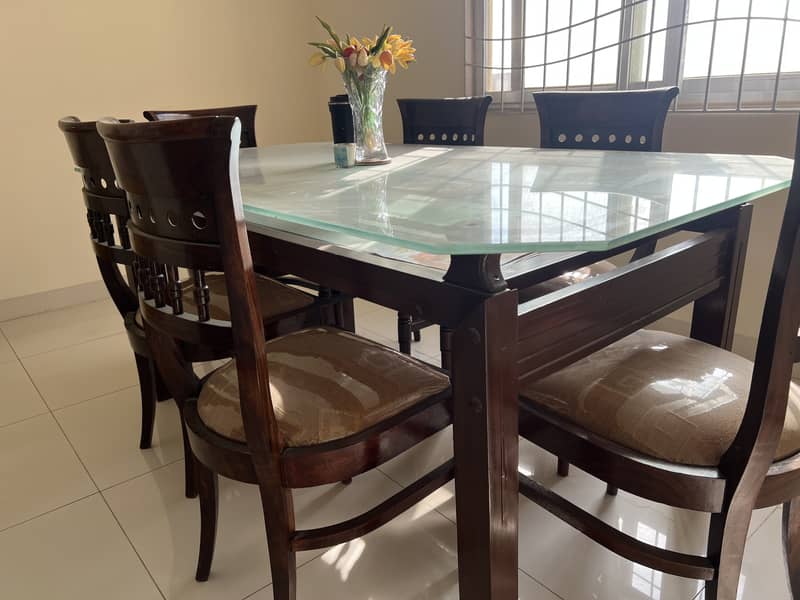 Six Seater Wooden Dining Table 3