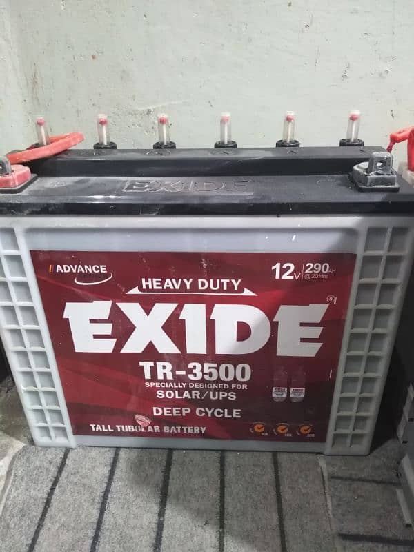 Exide Tall Tubular 12V 290AH 0