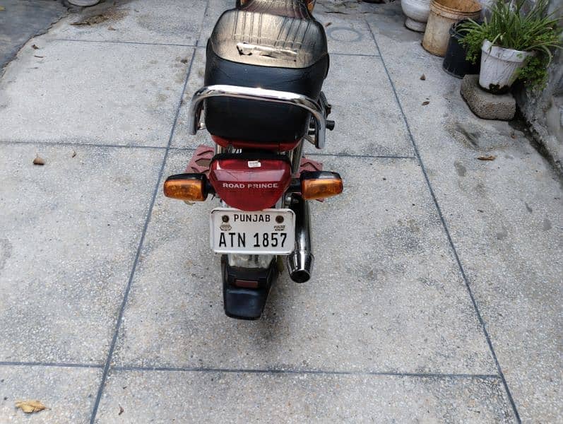 Road Prince 70cc Bike Red Colour Lahore Number Call 0321-6347577 4