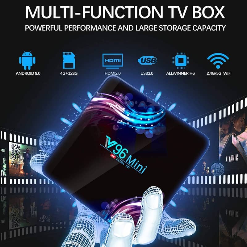 V96Mini Android TV BOX 6K Bluetooth Google Assistant 5G Wifi 3D Video 1