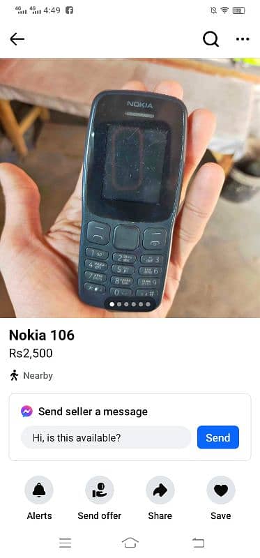 Nokia mobile no Open no repair geniun 1