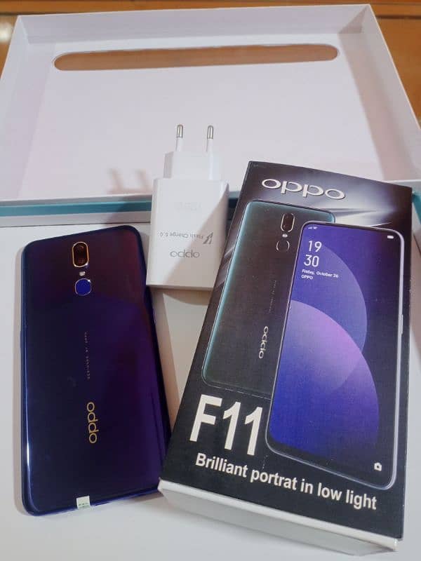 oppo F11 (8/256) ram full new with box and charger lush condition 0