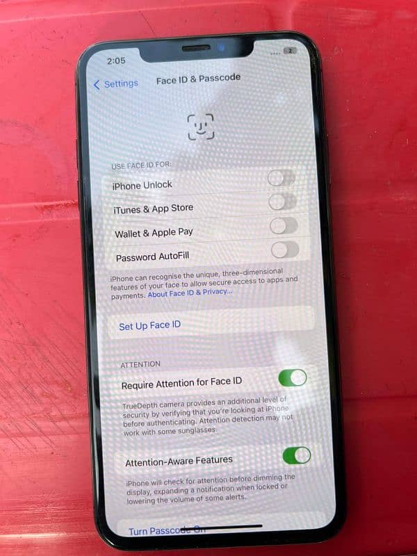 iphone xs max used 10 by 10 condition non pta 0