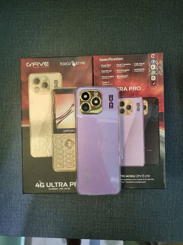 GFive 4G Ultra Pro just box open smart phone long battery 3