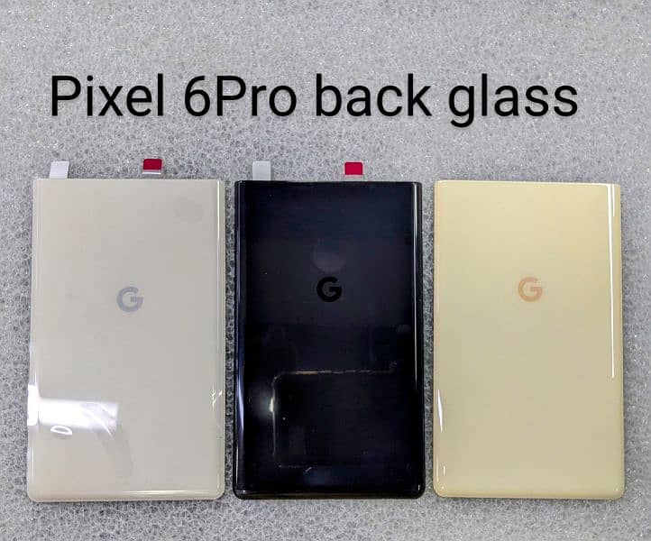 Google Pixel back  top glass 6