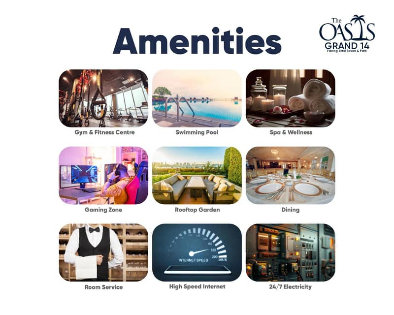 Book Your 1 Bed Luxury Apartment in 16.5 Lac Only In The Oasis Grand 14 Bahria Town Lahore 7