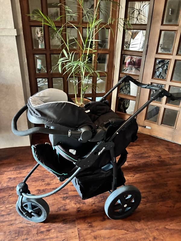 pram stroller with carry cot 8