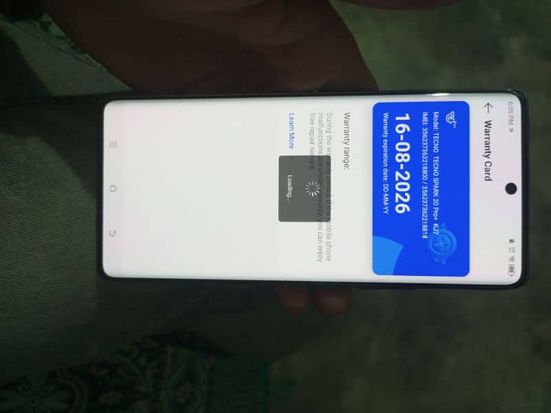 Tecno caman 20 pro plus 13 month warranty condition 10by10 8:256 2