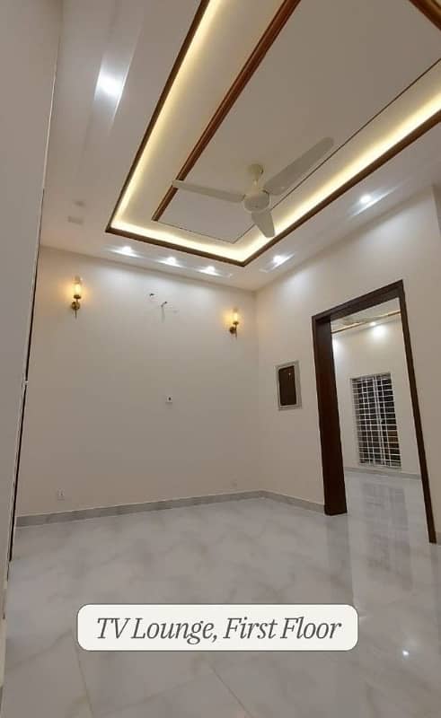 5 marla brand new house availble for sale on 60 feet main road nearby imtiaz store , meezan bank, timmys 6