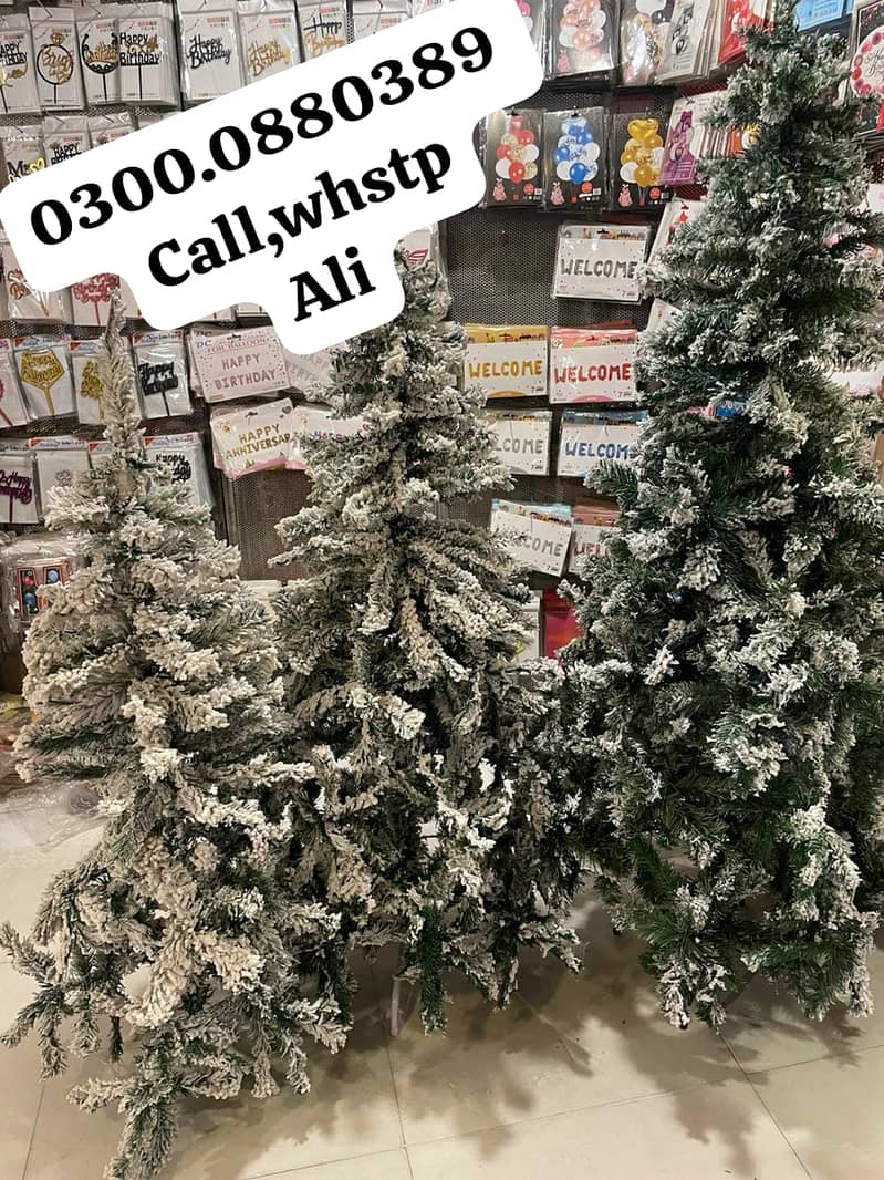 Thick Christmas tree & Decor 3ft-10ft available contact O3O0/O-88-O389 4