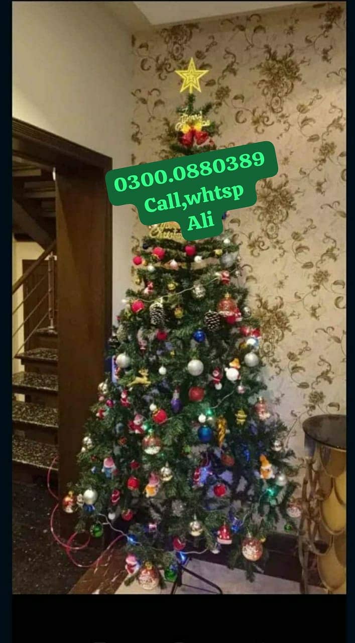 Thick Christmas tree & Decor 3ft-10ft available contact O3O0/O-88-O389 5