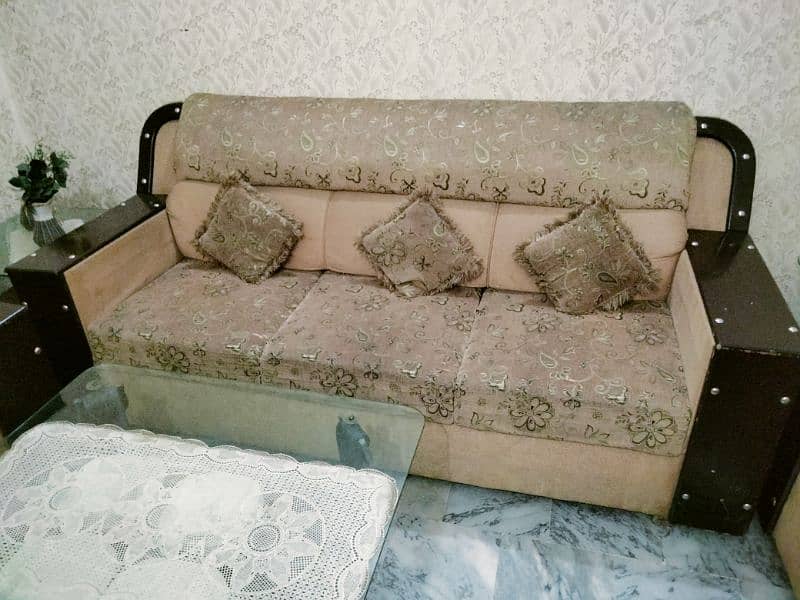 sofa set used in good condition for sale 0