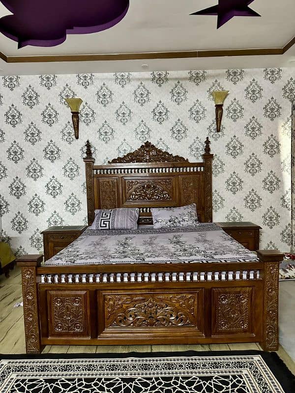 Bed Set + Side Tables Mattress 1