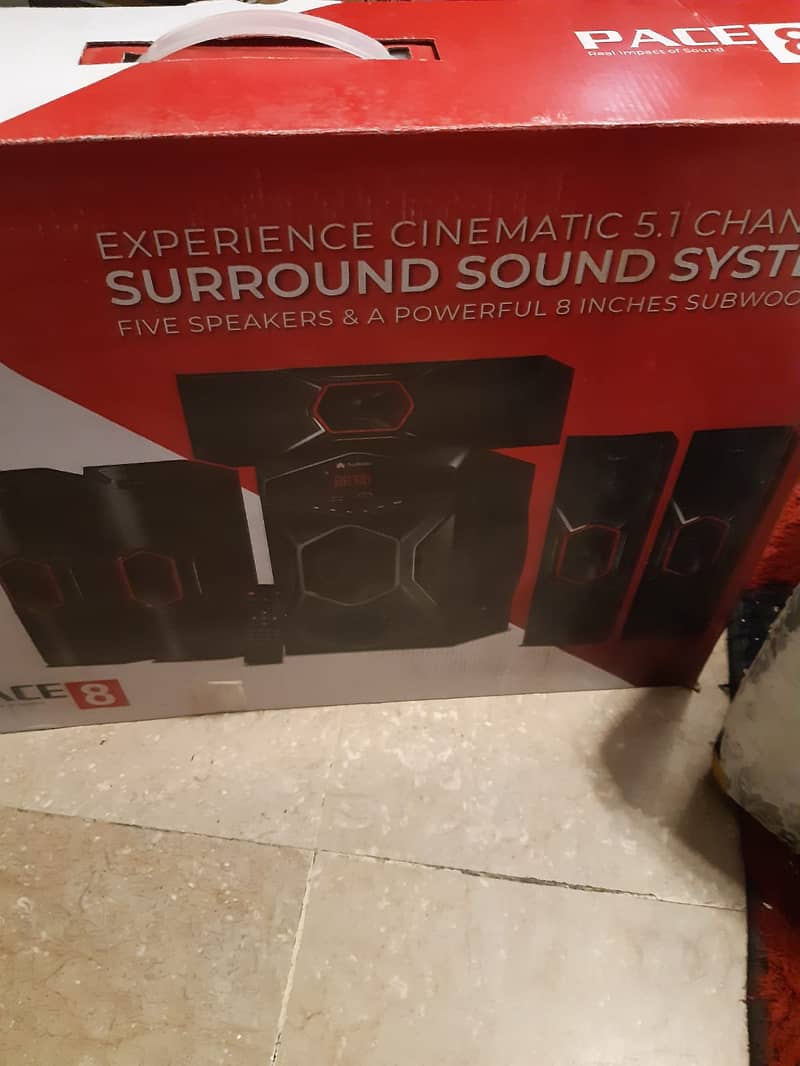 Surround sound system home theater audionic pace 8 five channals 14