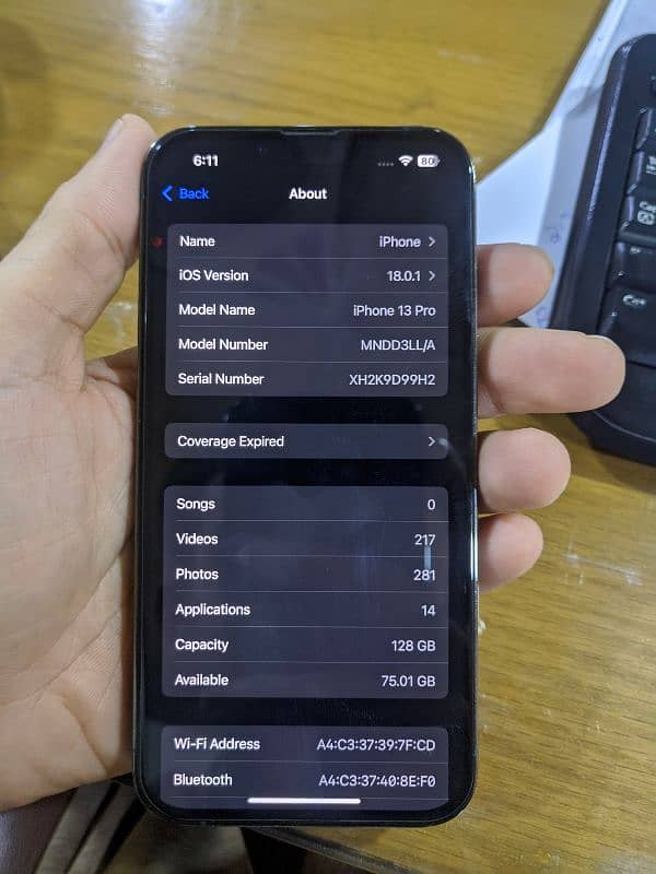 iPhone 13 Pro | 1280GB | 83% Battery Health | Non-PTA (JV) 6