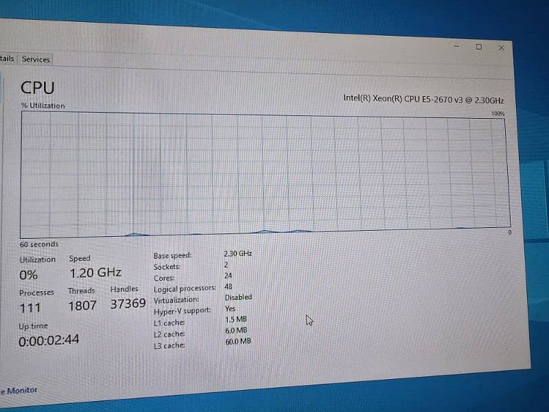 hp z640 with 24 cores and 48 Thread 0