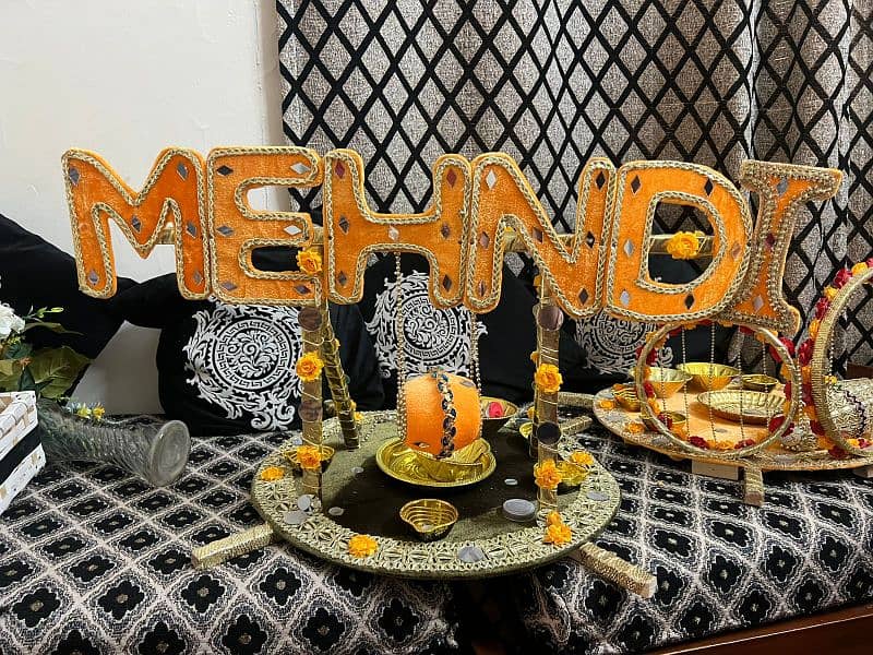 Mehndi plates thaaal set /separate thaal 5