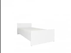 2 single kids size beds in white colour