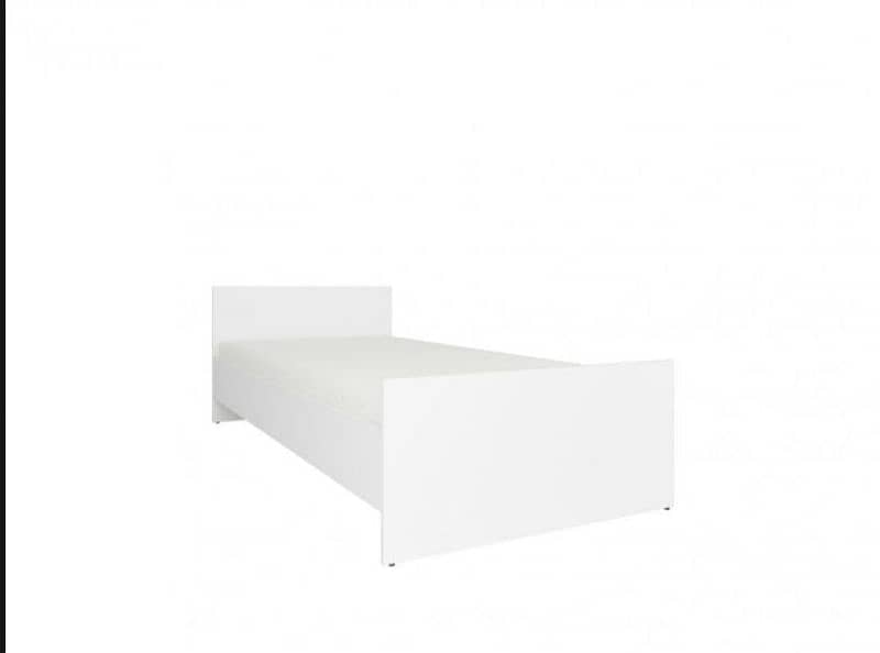 2 single kids size beds in white colour 0