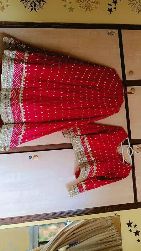 lehnga short shirt 3mtr duptaa 2