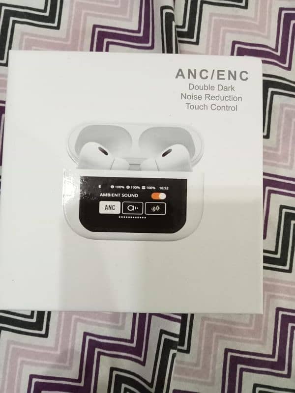 A9 pro Airpods with touch screen with original charging cable and box 1