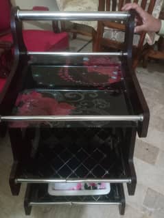 Glass Tea Trolly