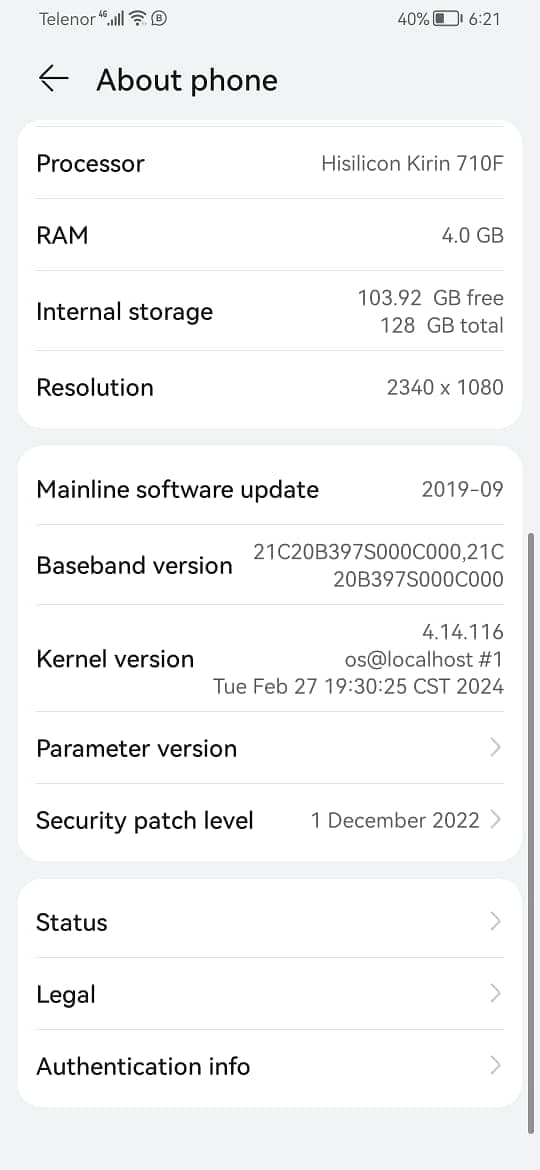 huawei y9 prime 2019 4/128 2