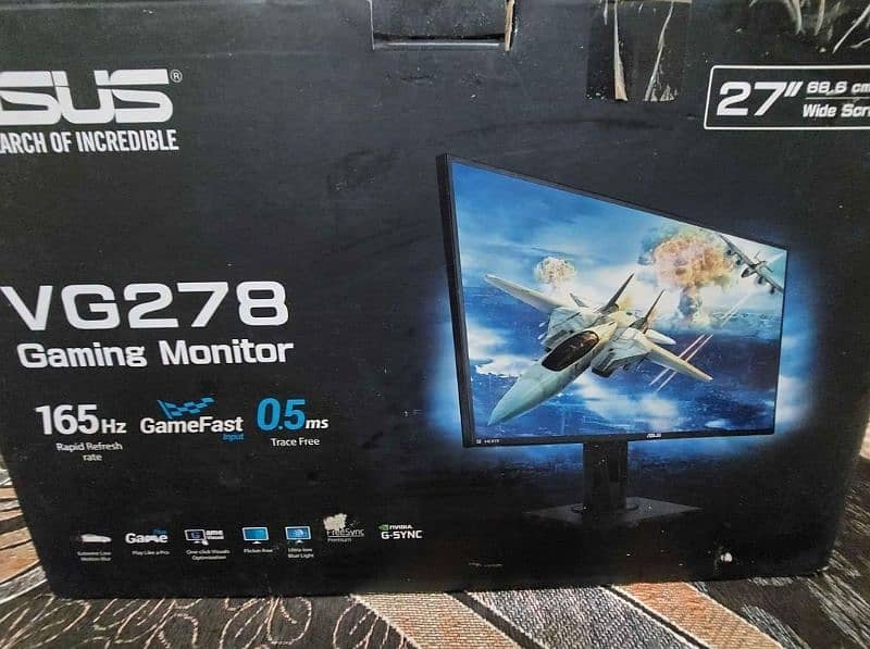 ASUS VG278QR 27", Full HD, 0.5ms* 165Hz gaming Monitor 0