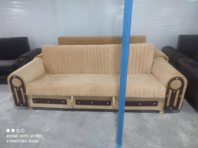 Luxury Sofa Cumbed /Three Seater sofa set/sofa bed/Wooden Sofa Cumbed 8