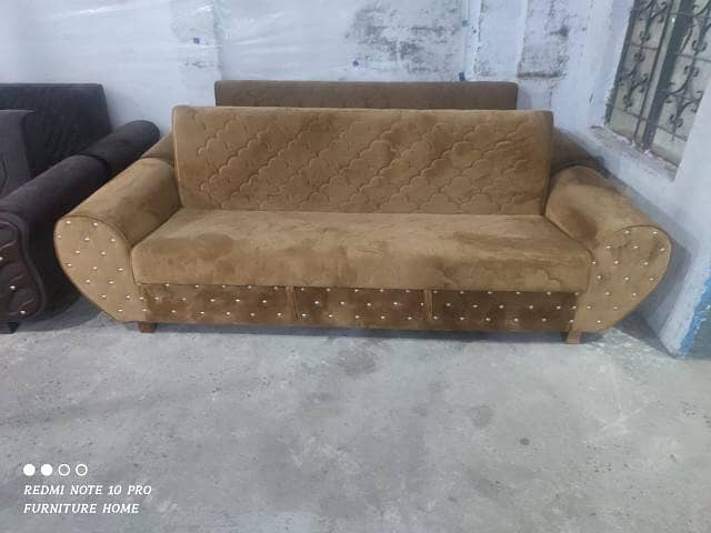 Luxury Sofa Cumbed /Three Seater sofa set/sofa bed/Wooden Sofa Cumbed 12